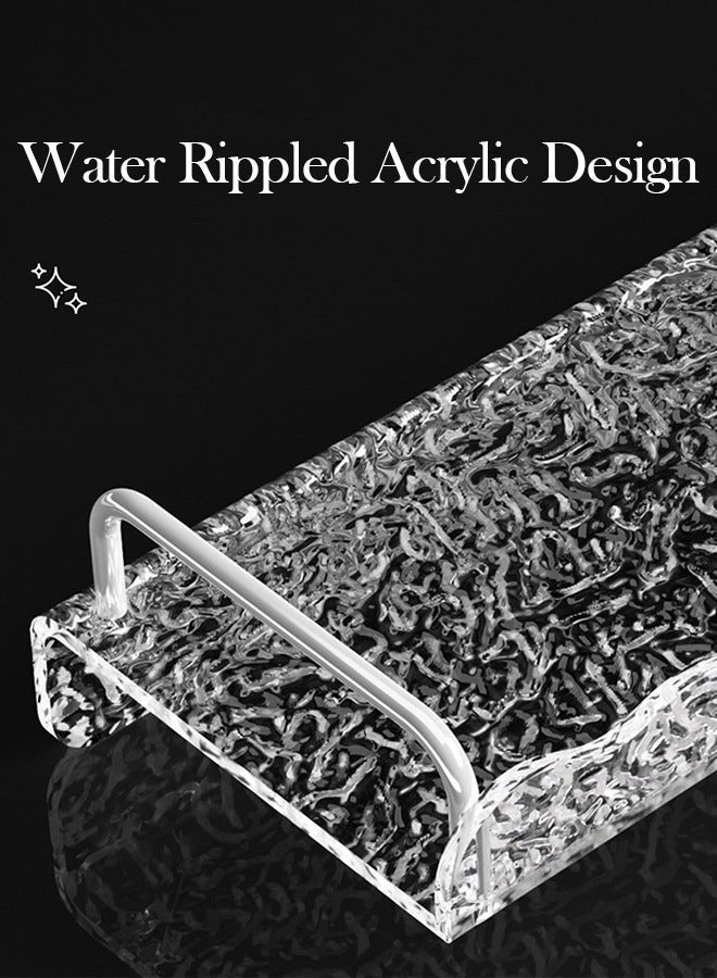 كيلا منظم دش من قطعة واحدة، رف عائم على الحائط، حامل دش، رف دش، حامل دش، منظم شفاف مثبت على الحائط لتخزين الحمام والمزيد، رف لاصق مثبت على الحائط من الأكريليك بدون حفر - Image 3