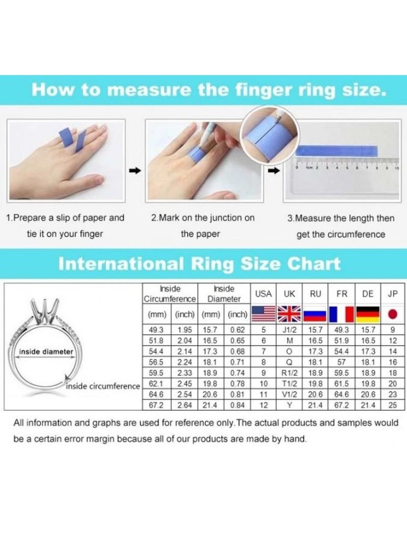 STRATEG 925 Sterling Silver Cubic Zirconia Studded Ring - Image 5