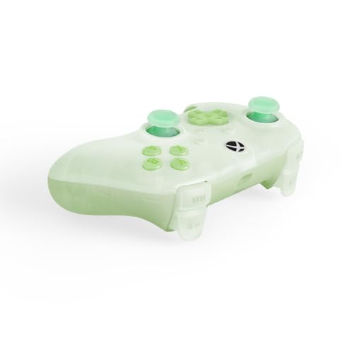 8BitDo Ultimate Mini Wired Controller for Xbox with RGB Lighting Fire Ring Hall Effect Joysticks and Triggers for Xbox Series XS Xbox One Windows 1011 Officially Licensed Translucent Green - Image 3
