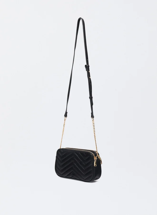 PARFOIS Quilted Crossbody Bag With Chain