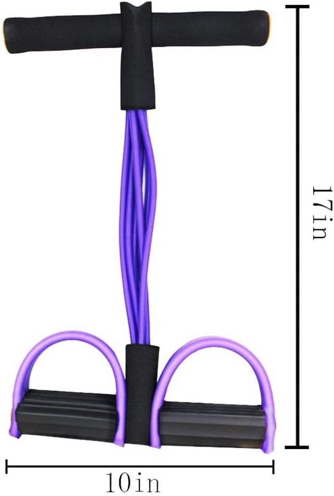 HZYH Multifunction Tension Rope, 6-Tube Elastic Yoga Pedal Puller Resistance Band, Natural Latex Tension Rope Fitness Equipment, for Arm, Abdominal, Waist, Leg Stretching, Body Shaping Training - Image 2