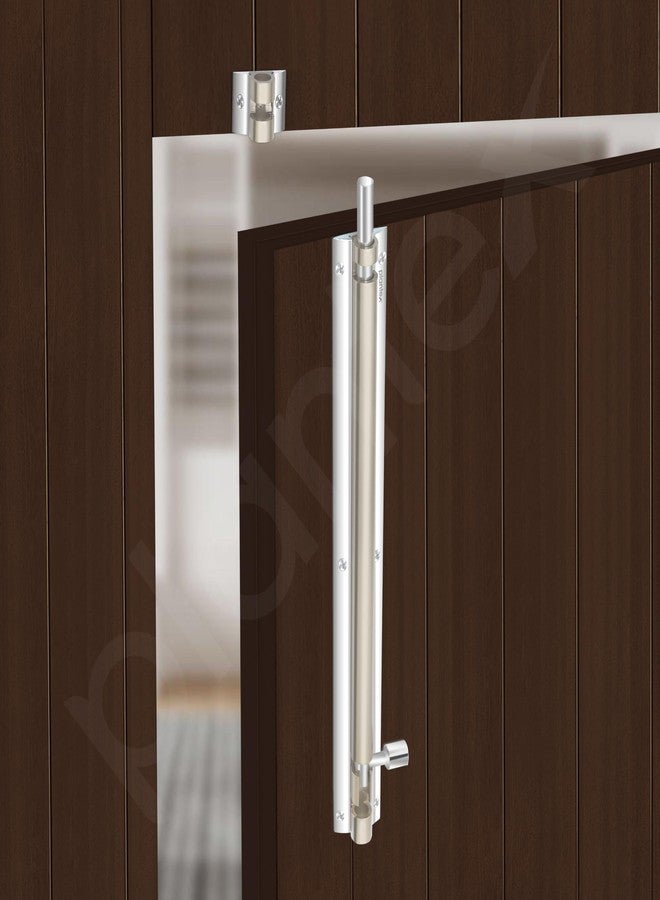 Plantex Stainless Steel 12 inch Tower Bolt/Tower Bolt for Home,Offices Doors & Windows/Tower Bolt for Main Door/Door Latch/Chitakini/Door Latch for Windows - Pack of 1 (Silver & Chrome) - Image 2