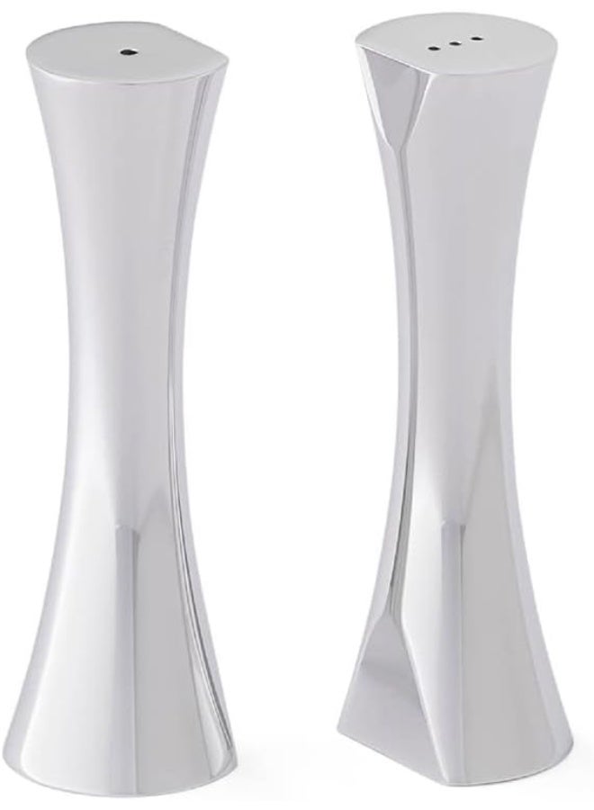 Nambe nambe Kissing Salt & Pepper Shakers | 2-Piece Set | Kitchen Tool | Salt Sugar Spice Pepper Seasoning Bottle for Table, RV, Camp, BBQ | 1.5-Ounce | Made of Metal Alloy | Designed by Karim Rashid  - Image 2