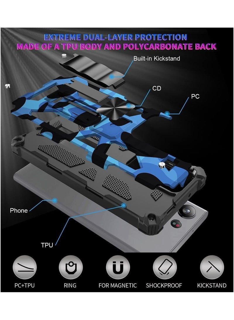 General Case Compatible with Samsung Galaxy S24 Ultra, Military Grade Shockproof Protective Phone Cover with Kickstand for Samsung Galaxy S24 Ultra  - Image 3