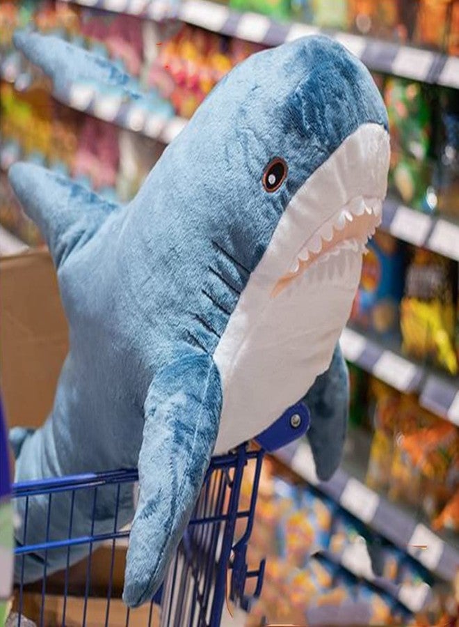 OUKEYI 30 Inch Giant Shark Stuffed Animal Pillow, Soft Shark Toys Big Shark Plush Pillows for Kids,Comfortable Sleeping Pillow Back Cushion Doll Gift for Kids(Blue) - Image 4