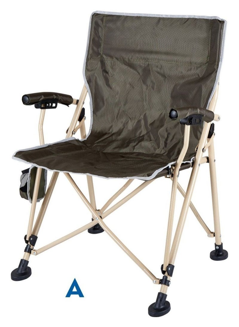 DESSINI - DESSINI Desert Portable Folding Camping Chair / Durable Picnic Fishing Chair - 600D Pvc Fabric - Image 1