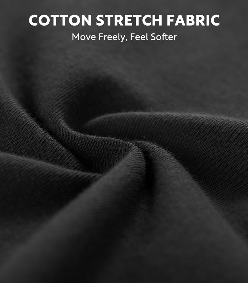 DAVID ARCHY Mens Pajamas Set - Soft Pj Sets for Men Long Sleeve Pajamas Men Cotton Mens Pjs Sets Loungewear with Pockets Black - Image 2