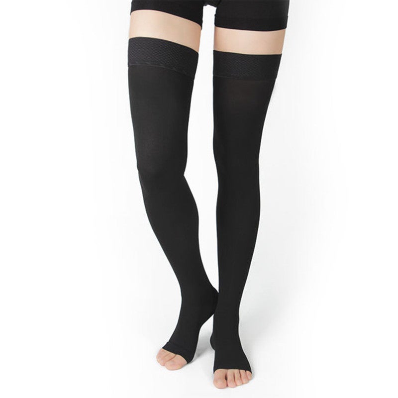 Long Tube Medical Compression Stockings, Venous Elastic Stockings, Large Size Anti-Thrombosis Thigh Care Socks, Thigh High - Image 2