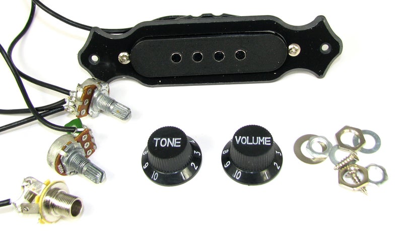 C. B. Gitty Pre-Wired 4-String Single Coil Pickup Harness with Volume & Tone Pots - Image 2
