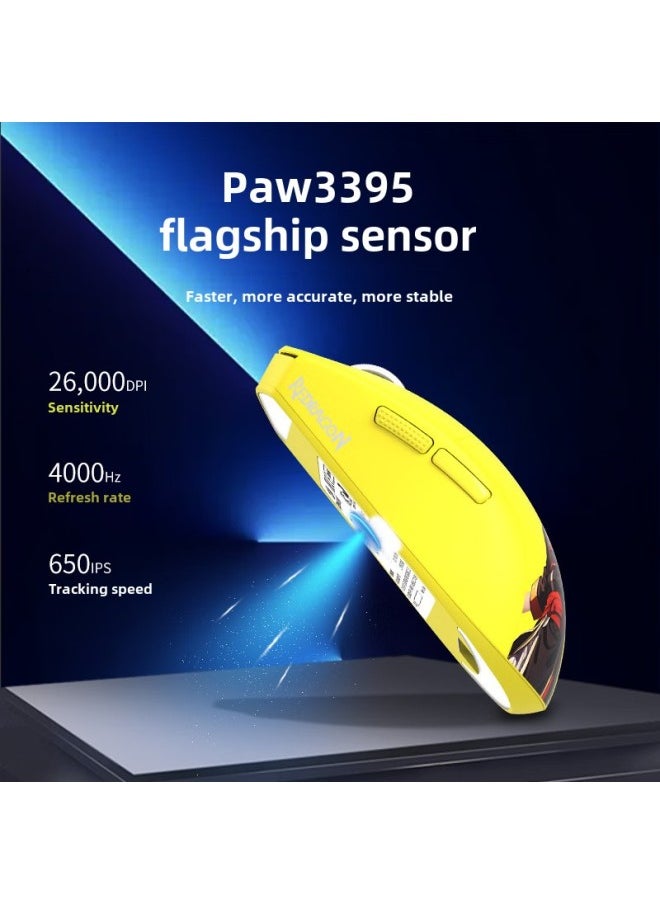 Generic - Bluetooth Chicken Eating High-end Red Dragon Wireless G57 E-sports Game Mouse Kung Fu Three-mode Lightweight Lightweight Wired-Specification: G57 Three-mode Gaming Mouse-white - Image 1