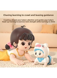 Generic Infant Music Electric Learning To Climb Doll Baby Training Learning To Head Up Artifact Storytelling To Coax Baby Early Education Children's Song-Colour:Pink【26 Songs】-Specification:Battery Version  - Image 3
