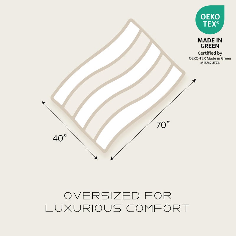 Pendleton Oversized Jacquard Spa Towels, 40 x 70 inches Bath Towels, 100% Cotton, Soft and Quick Dry for The Beach, Hot Tub, Pool - Highland Peak Aqua - Image 5