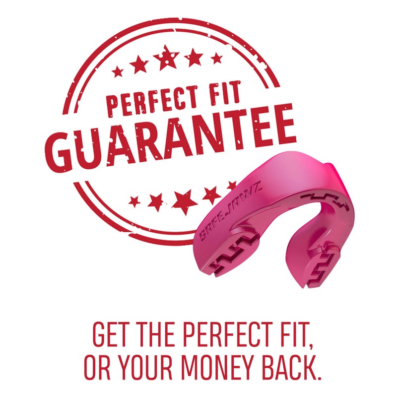 Safejawz Mouthguard Slim Fit  Adults And Junior Mouth Guard With Case For Boxing  Basketball  Lacrosse  Football  Mma  Martial Arts  Hockey And All Contact Sports (Pink) - Image 5