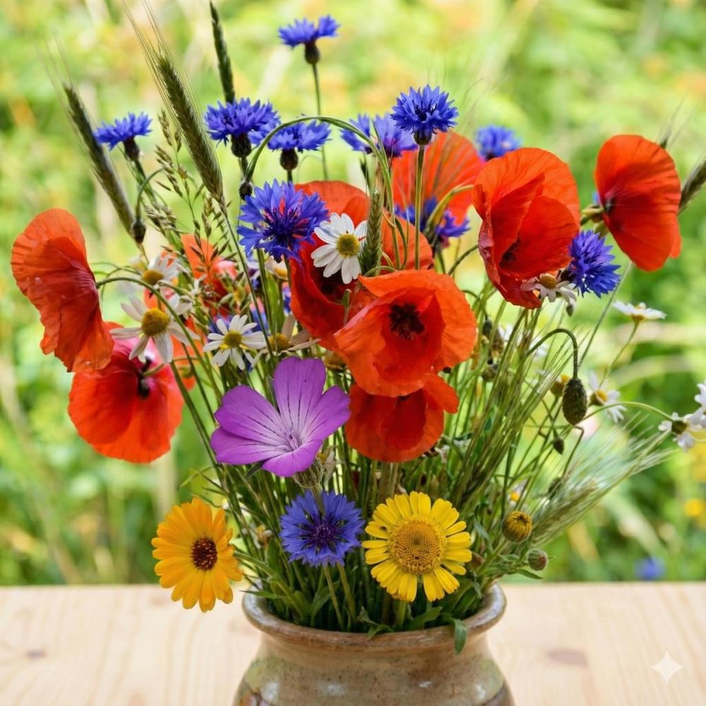 Generic Cornfield Annuals Wildflower Seeds Mix, RHS Perfect for ...