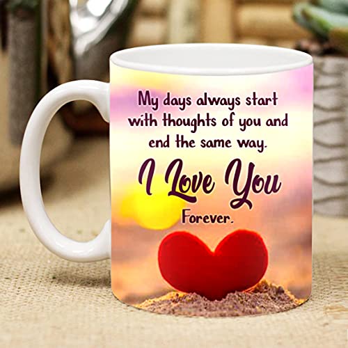 ME  YOU ME & YOU Romantic Gift for Valentine's Day|Gift for Girlfriend/Wife/Boyfriend/Faince|Printed Mug for Birthday, Anniversary Gift|Love Printed Coffee Mug/Cup|Unique Gift with Printed Ceramic Mug - Image 1