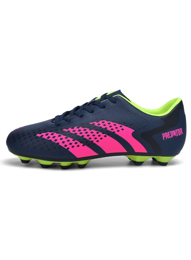 Black Rose Red New Men's Outdoor Football Shoes Girls Teenager Students Ag Spike Tf Training Shoes Sports Sneakers
