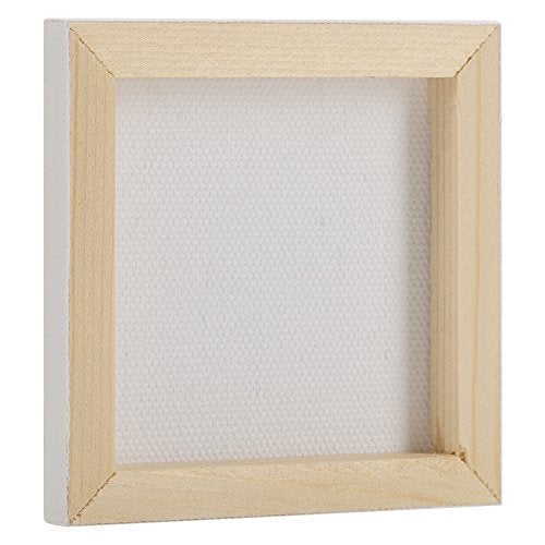 Tosnail 24 Pieces 3" x 3" Mini Canvas Panels Mini Stretched Canvas Small Canvas Boards Square Canvas for Painting, Craft - Image 3