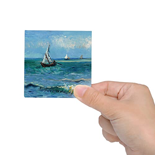 Tosnail 24 Pieces 3" x 3" Mini Canvas Panels Mini Stretched Canvas Small Canvas Boards Square Canvas for Painting, Craft - Image 5