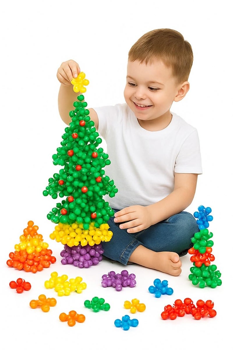 MOPANIRAJ Multicolour Interlocking Star Blocks Educational Construction Toy for Kids 150 pcs Early STEM Learning Building Set Creative Brain Development Activity Toy Ideal for Birthday Gift - Image 4