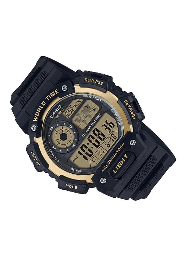 CASIO Men Youth Water Resistant Digital Watch AE-1400WH-9AVDF - 51 mm - Black - Image 3