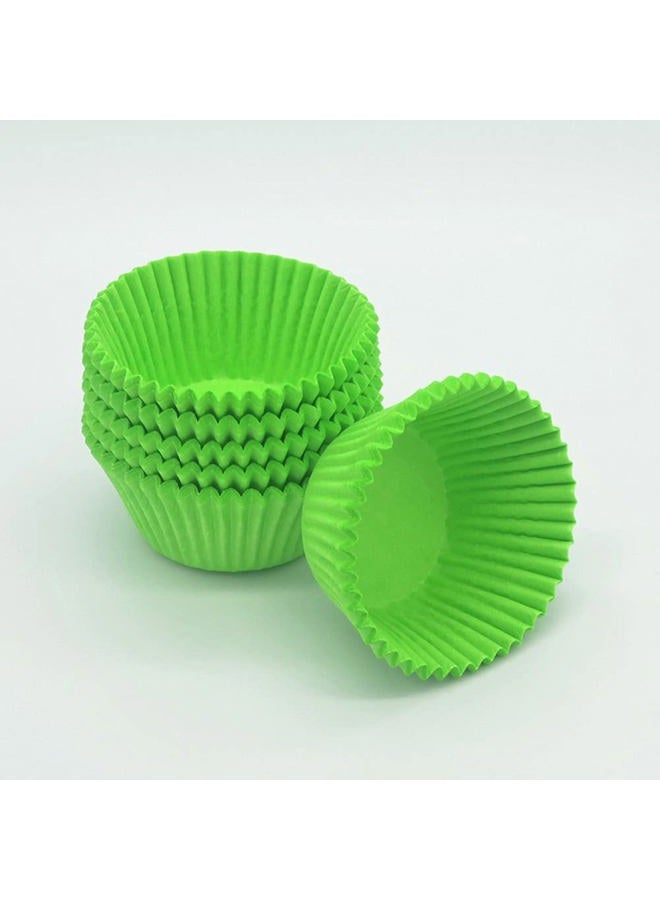 Huaswan Green Cupcake Liners Greaseproof Paper Standard Baking Cups for Party and More, 150-Count - Image 3