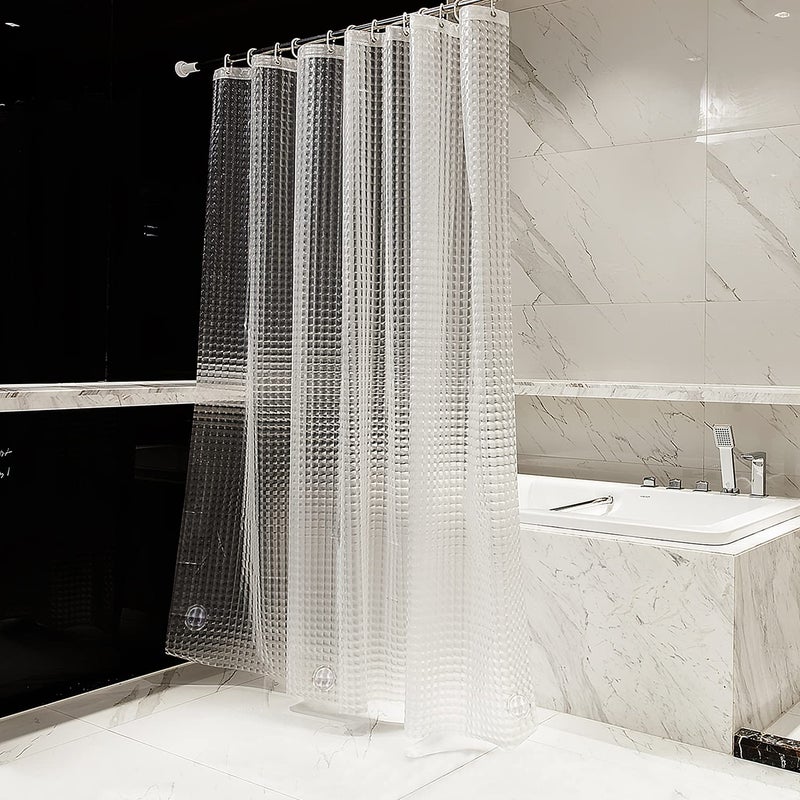 Heavyweight 8G Bathroom Curtain Liner 72 W x 72 H Waterproof for Shower StallBathtub