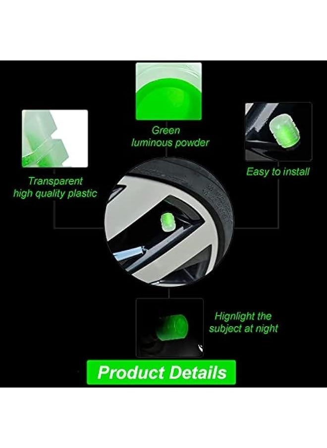 Generic 16 Pcs Fluorescent Car Tire Valve Caps, Universal Glow in The Dark Tire Caps, Durable Luminous Tire Valve Stem Cap for Most Cars, SUVs, Trucks, Motorcycles and Bicycles  - Image 2