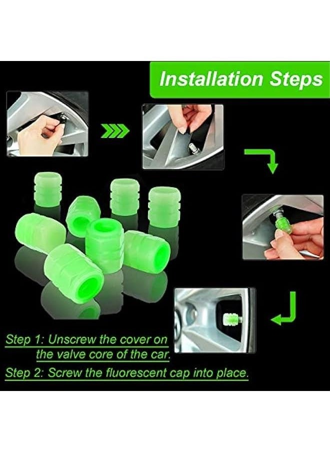 Generic 16 Pcs Fluorescent Car Tire Valve Caps, Universal Glow in The Dark Tire Caps, Durable Luminous Tire Valve Stem Cap for Most Cars, SUVs, Trucks, Motorcycles and Bicycles  - Image 4