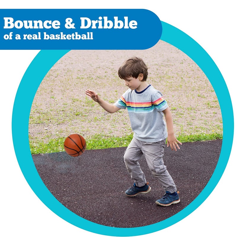 Botabee 5" Rubber Mini Basketballs (2-Pack) - Realistic Bounce and Grip for Indoor and Outdoor Play - Small Basketball for Kids - Durable and Fun, Perfect for Mini Hoops - Image 4