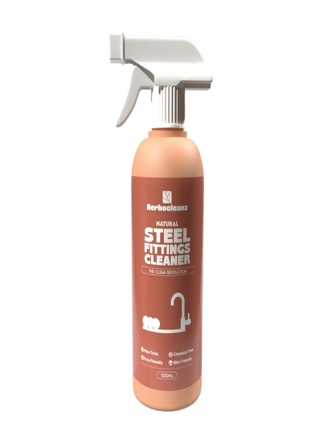 HerboCleanz Natural Steel Fittings Cleaner: Safe for Skin - Plant-Based Formula for Kitchen Taps, Sink & Bathroom Fittings, Shower, Jet - Child & Pet-Friendly, No Harsh Chemicals - Pack of (2) - Image 4