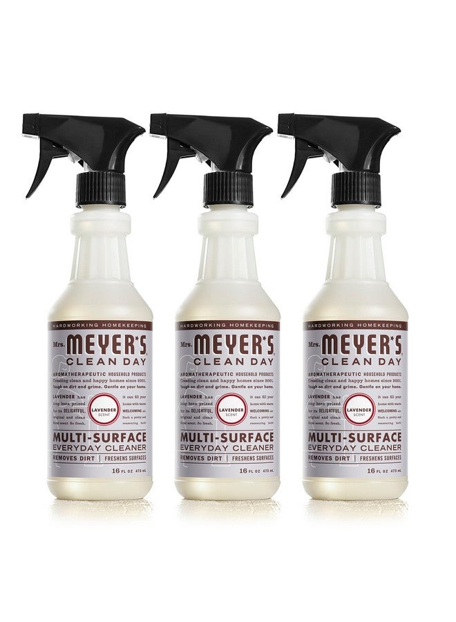 Mrs. Meyer's Clean Day MRS. MEYER'S CLEAN DAY Multi-Surface Everyday Cleaner, Cruelty Free Formula, Lavender Scent, 16 oz- Pack of 3 - Image 1
