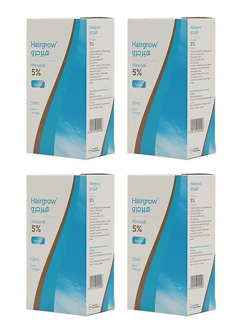 Hair Grow 5 Minoxidil, 50 ml Pack of 4