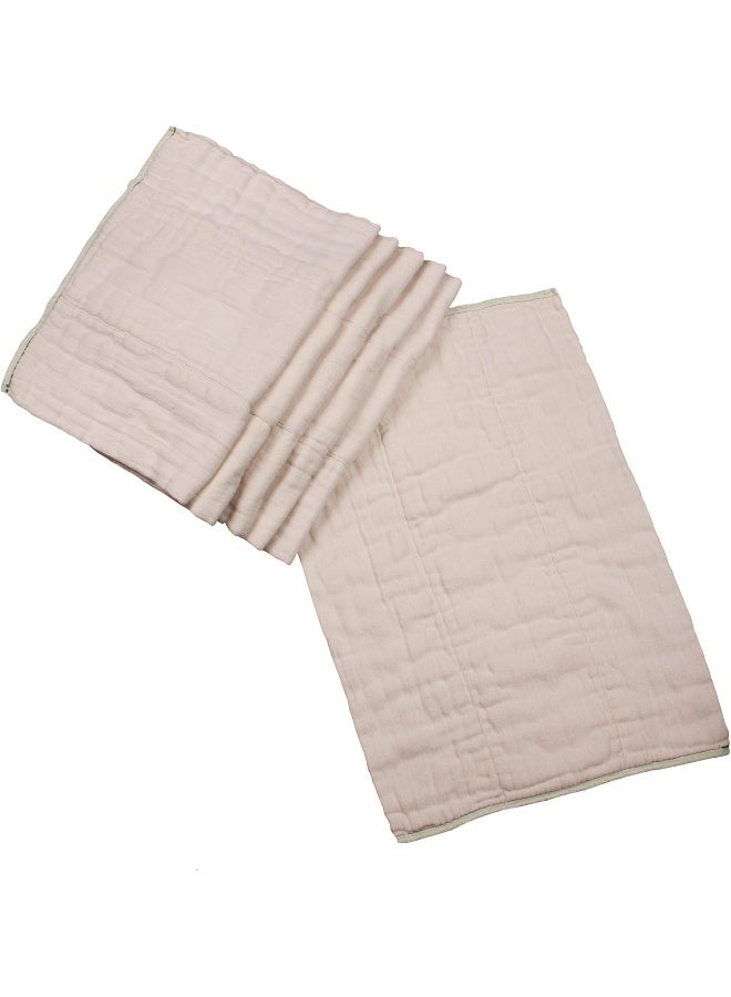 OsoCozy حفاضات قماشية مسبقة الطي غير مبيضة من أوسوكوزي (الحجم 2، عبوة من 6) - Image 3