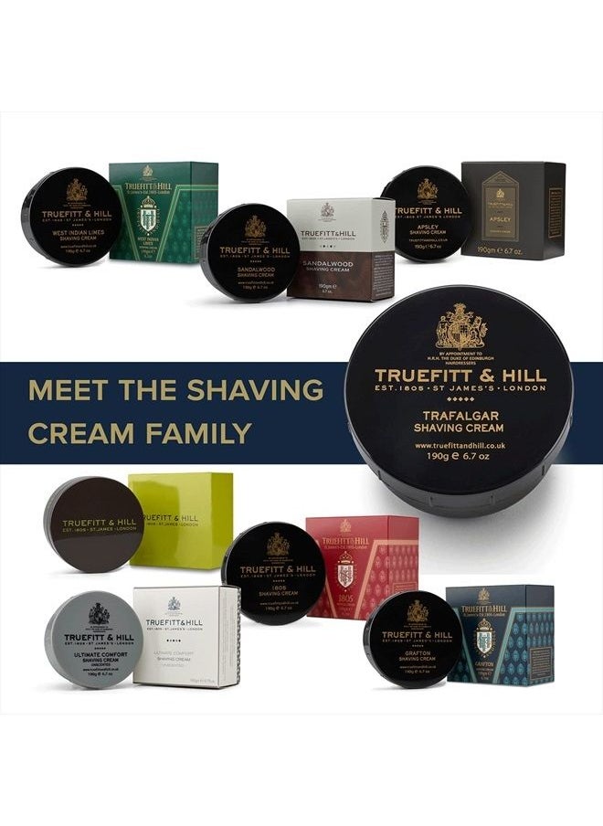 Truefitt & Hill - Shaving Cream Bowl - Trafalgar | Smooth Glide for Incredibly Close, Yet Comfortable Hydrating Shave, 6.7 ounces - Image 1