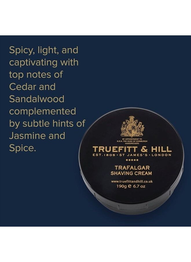 Truefitt & Hill - Shaving Cream Bowl - Trafalgar | Smooth Glide for Incredibly Close, Yet Comfortable Hydrating Shave, 6.7 ounces - Image 1