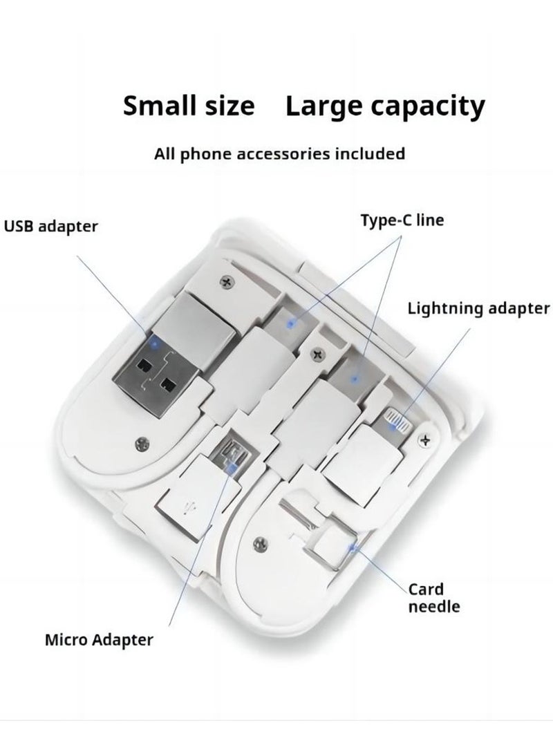 Youque Multifunctional 10 in 1 Magsafe Wireless ChargerCable Tooling for Mobile Phone\Apple Watch\earphone Fast Charging Dock Station White  - Image 3
