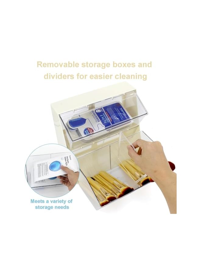 Green Tiger Tea Bag Holder,Stackable Tea Bag Organizer with Lid,Coffee Pod Holder,Tea Station Organizer,Multi-Purpose Food Storage Organizer Bins for Sugar Packet,Coffee,in Kitchen,Pantry (White) - Image 5