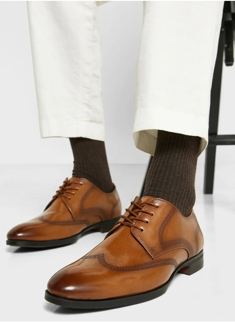 Robert Wood Wing Cap Brogue Formal Lace Ups