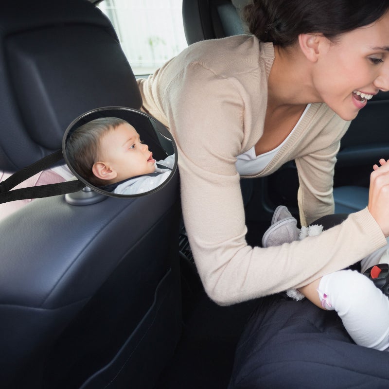 🚗 مرآة خلف المقعد لمراقبة الطفل مع مجال أوسع وتركيب سهل - Image 4