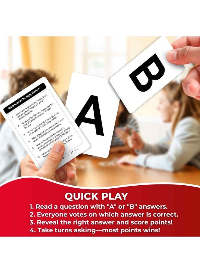quokka ألعاب لوحية للأطفال من 8 إلى 12 عامًا والعائلة - لعبة بطاقات تريفيا تعليمية للأطفال من عمر 8 سنوات فما فوق - من يعرف البيولوجيا بشكل أفضل؟ - أكثر من 500 سؤال للتعلم الممتع وليلة ألعاب عائلية - تريفيا علمية للأطفال - Image 3