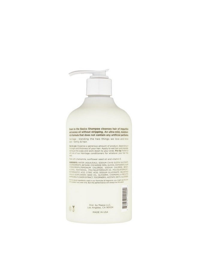 Hairitage - Hairitage Down to the Basics Fragrance-free Shampoo For Sensitive Scalps, 13 Fl Oz - Image 1