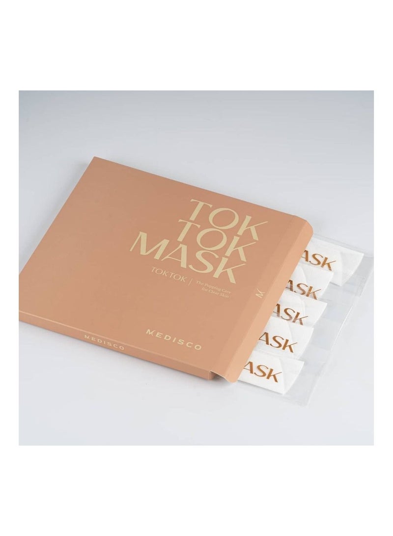 stayve Carboxy Therapy Medisco Tok Tok 5pcs for Glowing Skin Whitening Skin Texture Improvement Moisturizing Slimming Lifting Carboxy facial Kit Co2 Face Mask - Image 4