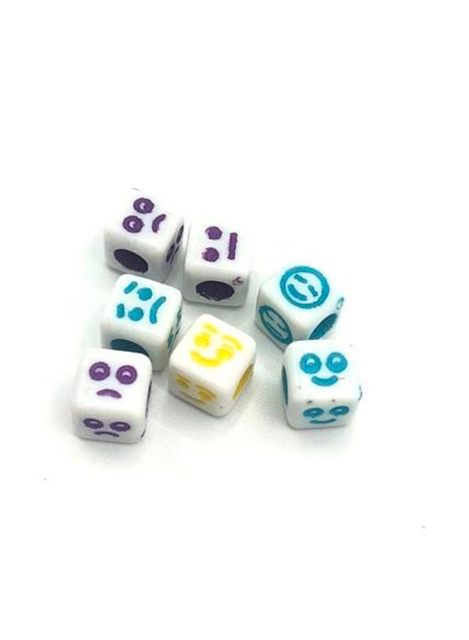 NIBEMINENT 2000-Piece DIY Crafting Emoji Face Cube Shape Beads 0.6x0.6cm - Image 3