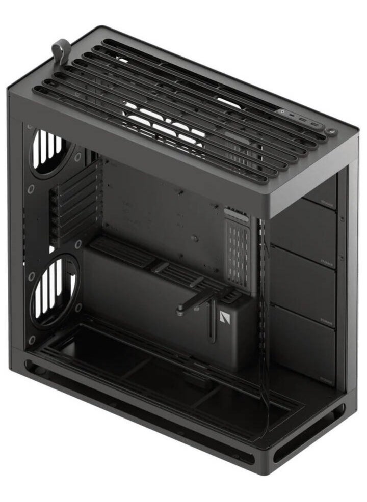 ماركة غير محددة - علبة كمبيوتر HAVN HS 420 E-ATX Mid Tower VGPU Edition، مشعاعات تصل إلى 420 مم، 11 دعامة مروحة، صفائح معدنية SGCC، زجاج مقسّى، ABS، سبيكة زنك، مغناطيس NdFeB، أسود | HVN-CA-HS420-08 - Image 1
