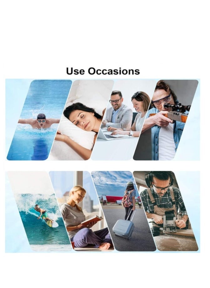 OASIS-TH Reusable Silicone Ear Plugs, 6 Pairs Waterproof Noise Cancelling Ear Plugs for Sleeping, Snoring, Loud Noise, Traveling, Concerts, Construction, & Studying  - Image 3