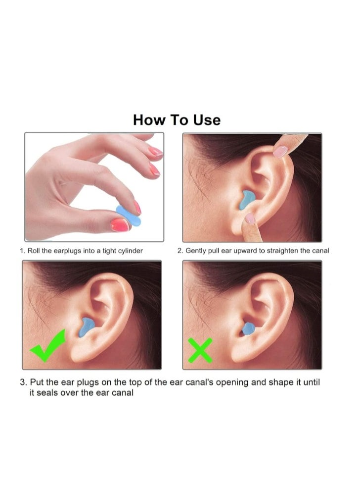 OASIS-TH Reusable Silicone Ear Plugs, 6 Pairs Waterproof Noise Cancelling Ear Plugs for Sleeping, Snoring, Loud Noise, Traveling, Concerts, Construction, & Studying  - Image 5