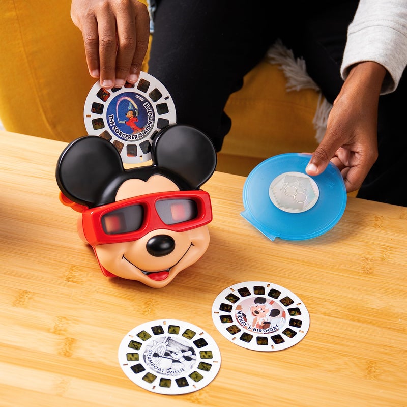 VIEW.MASTER View Master Mickey Mouse Deluxe Set, Disney 100 Edition - STEM, Retro, Fun Learning Toy for Kids and Adults, Toddlers, Ages 3+ - Image 2