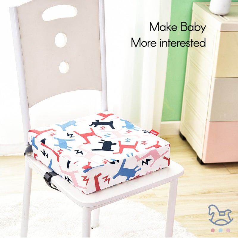 Baby Chair Booster 32 * 32 * 8cm - Adjustable & Detachable Breathable & Washable Chair Booster Cushion for Indoor Travel Camping Toddlers - Image 3