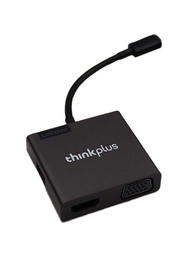 thinkpad Lenovo Type-C To Hdmi Converter, Vga Adapter, Splitter, 4K Screen Mirroring, Apple Huawei Usb-C Docking Station, 3-In - Image 2