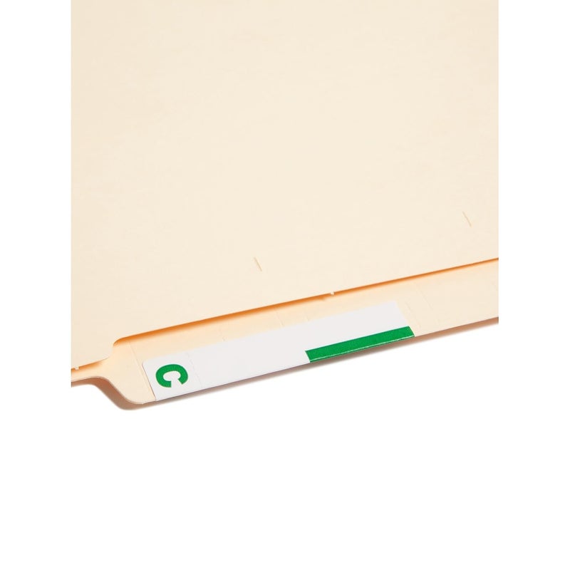 Smead AlphaZ NCC Color-Coded Label, C&P, Label Sheet, Dark Green, 100 per Pack (67154) - Image 1